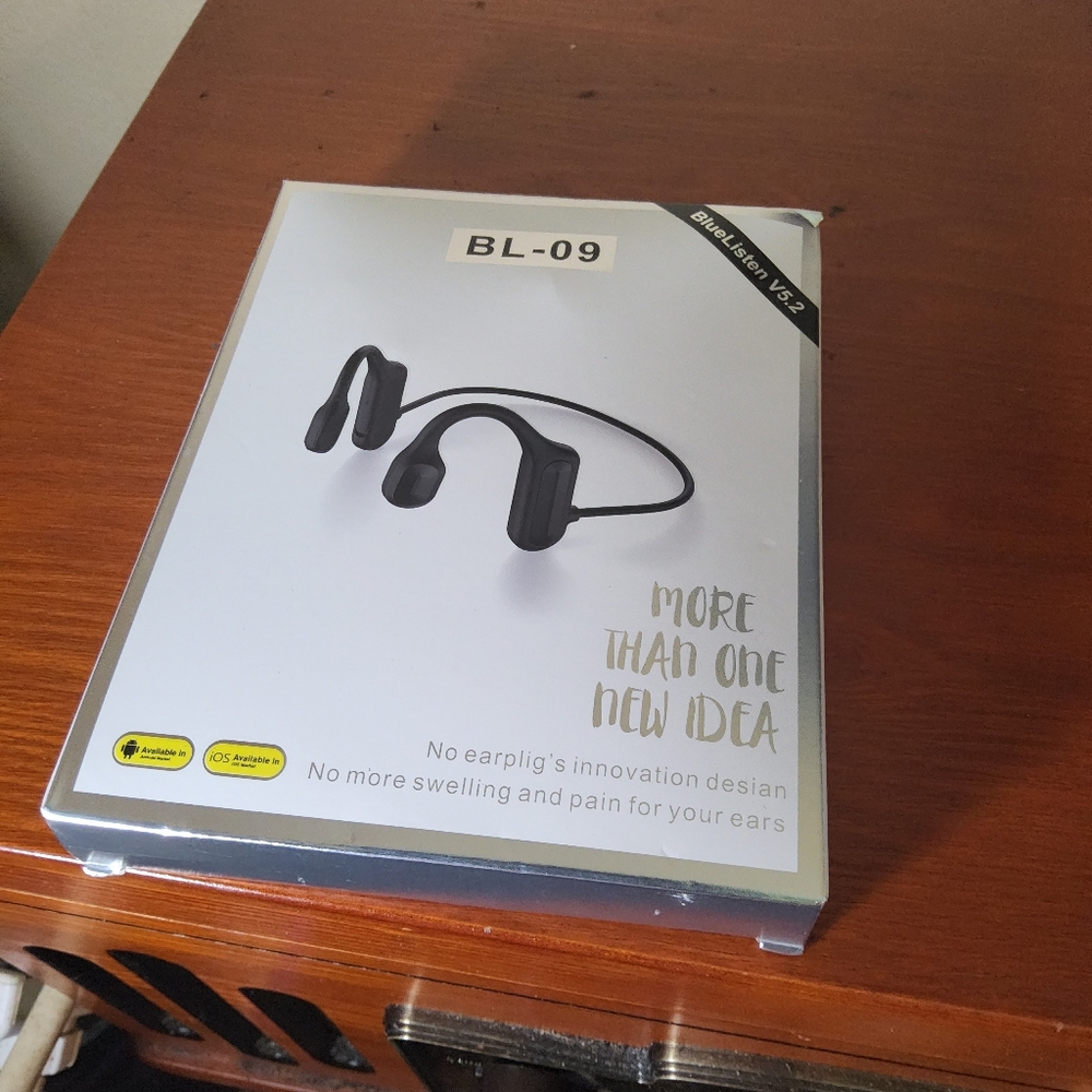 BL-09 Bluetooth 5.2 Bone Conduction Headphones IPX5 - Captain's Audio Treasure!"